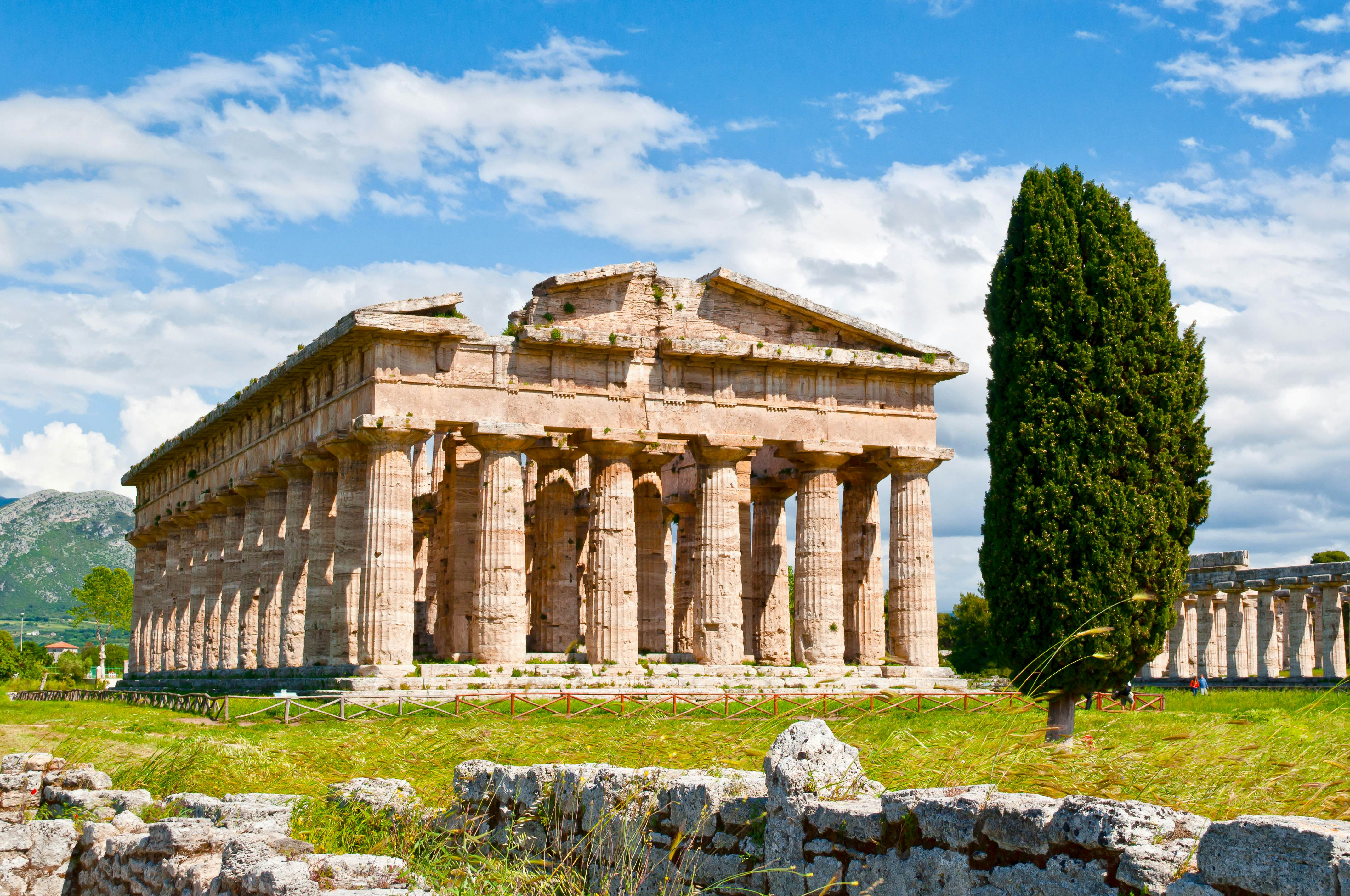Temple of Athena in Paestum.
