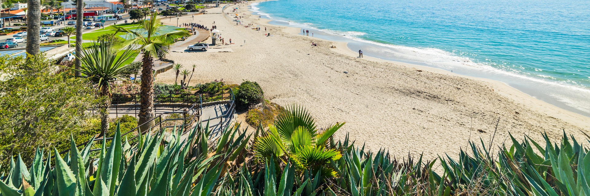 Blue sky over Laguna Beach, California