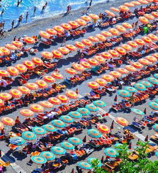 Positano beach, Amalfi coast, Italy