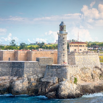 Lighthouse at La Cabana Fort.