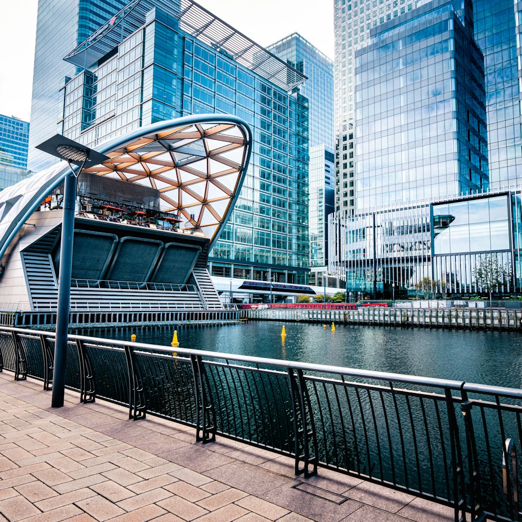 Crossrail place in Canary Wharf, London