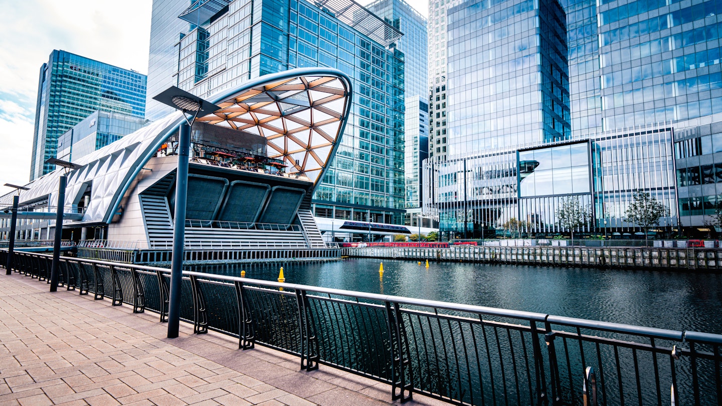 Crossrail place in Canary Wharf, London