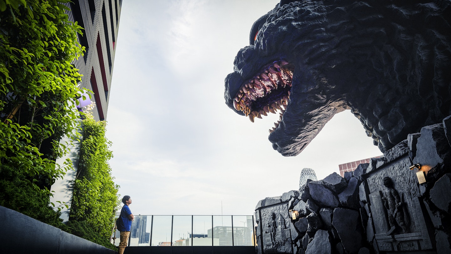 Godzilla at Hotel Gracery, Shinjuku.