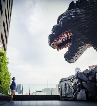 Godzilla at Hotel Gracery, Shinjuku.