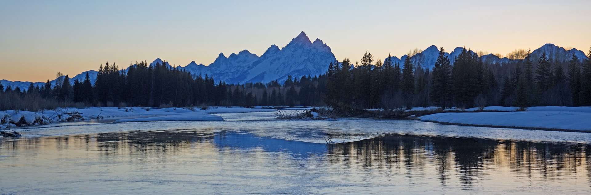 The Snake River is pictured in Wyoming