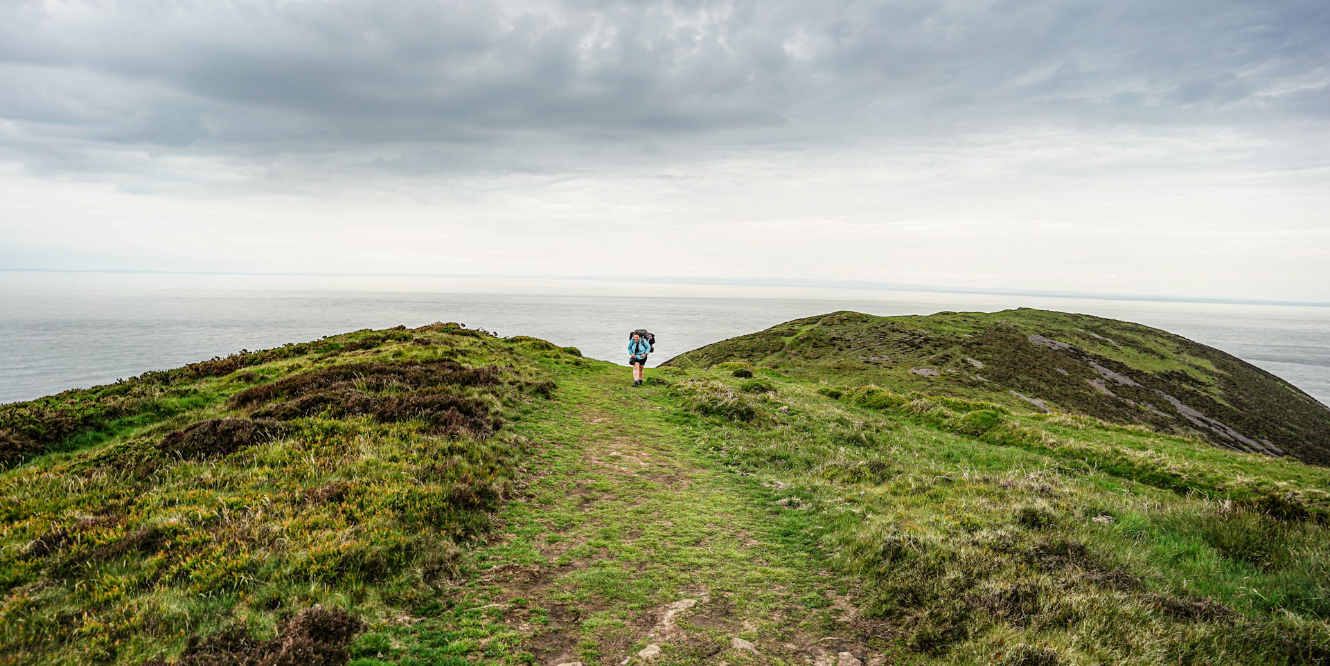 One of the inclines along the South West Coast Path
