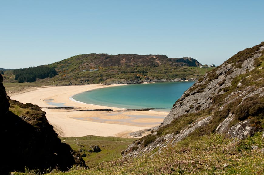 The white sands of Kiloran Bay on the Isle of Colonsay