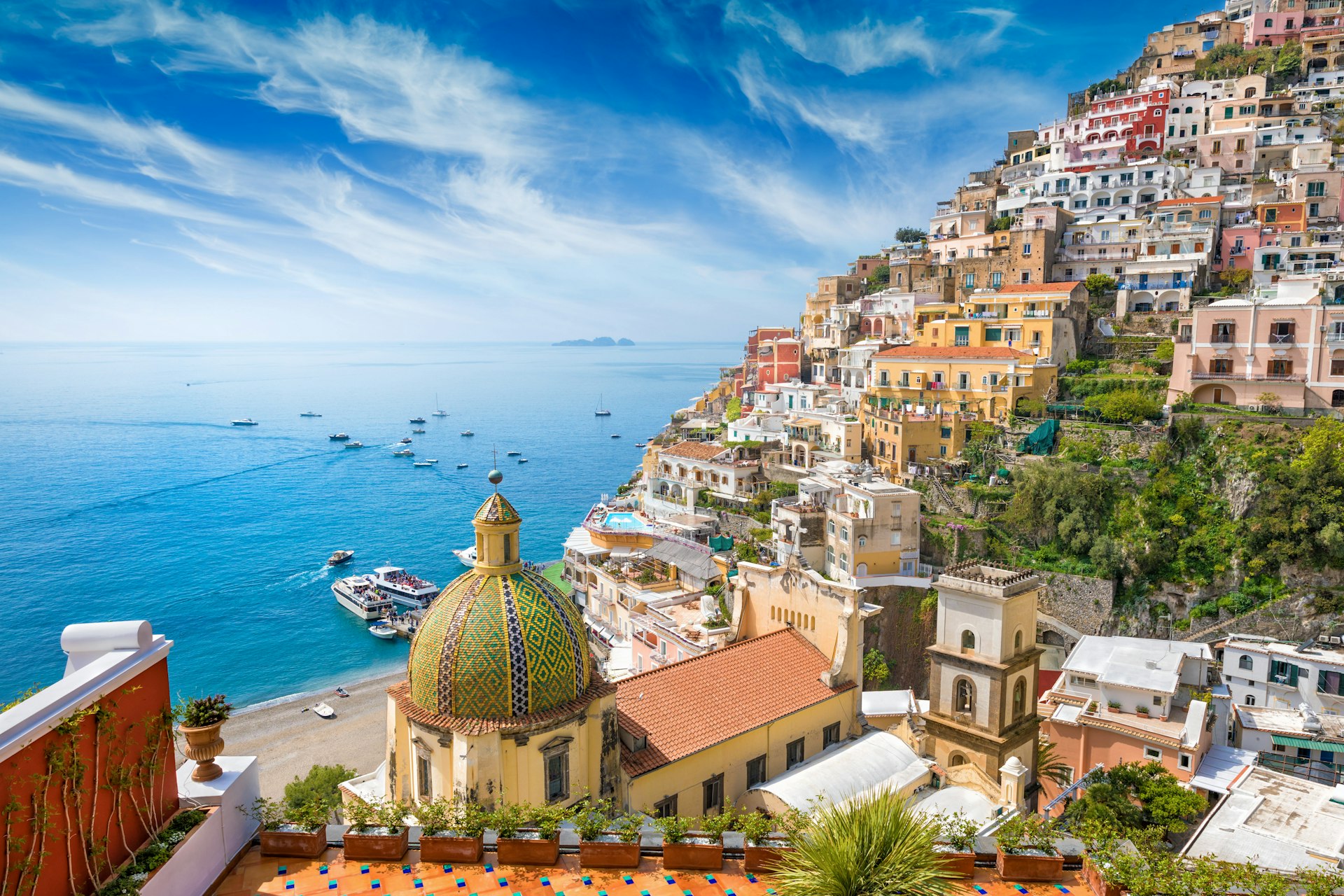 Seaside village of Positano on the Amalfi Coast