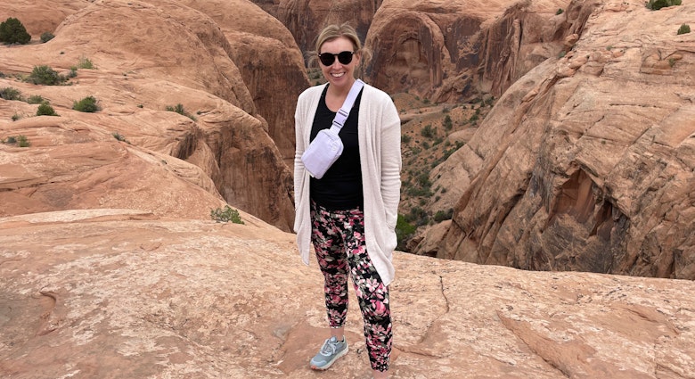Melissa Yeager in Sand Flats Recreation Area in Moab, Utah.