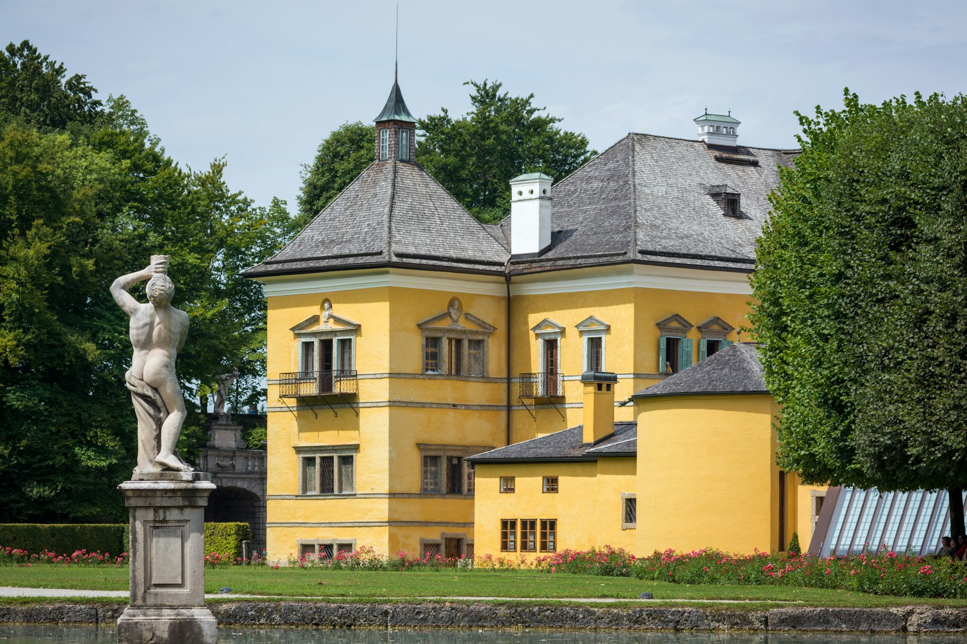 Schloss Hellbrunn seen from its adjoining gardens