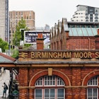 Birmingham, England - July 2021: Exterior view of the old Birmingham Moor Street railway station in the city centre.; Shutterstock ID 2054952392
