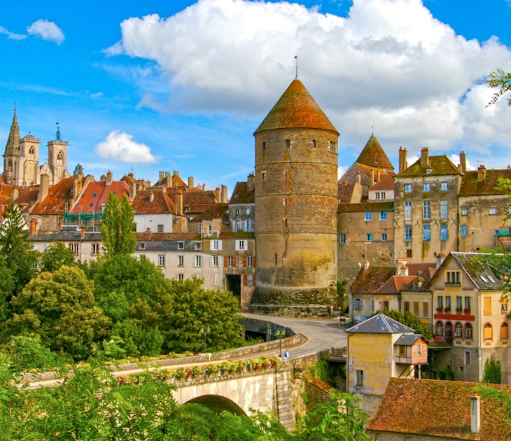 Semur En Auxois, beautiful medieval town in Burgundy, France