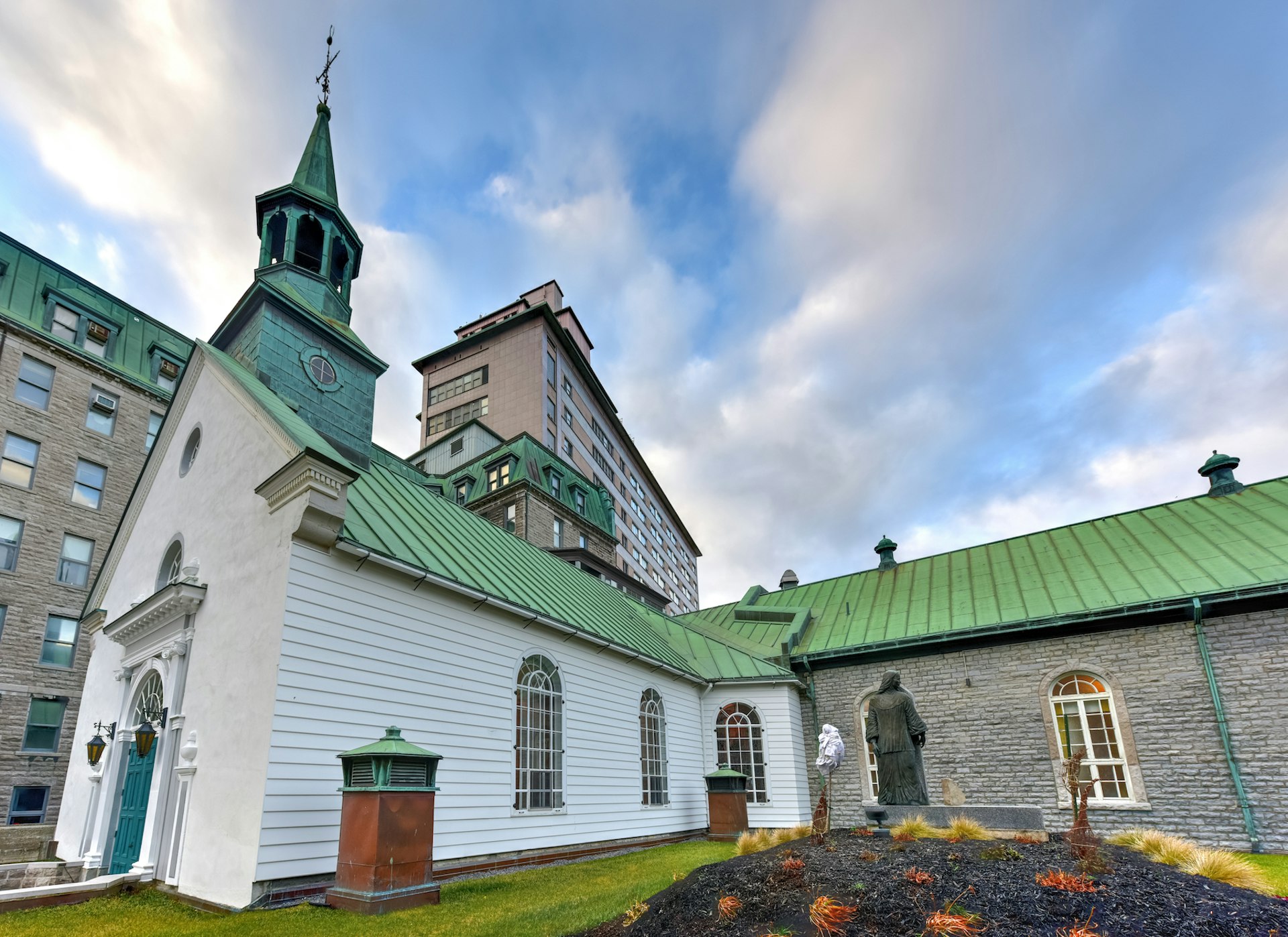 The historic church of the Monastère des Augustines museum and hotel, Québec City, Québec, Canada