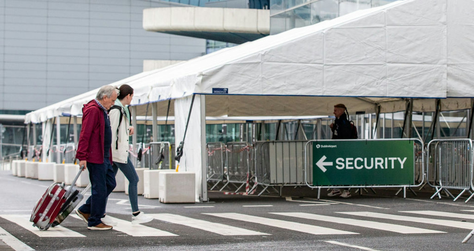 Passengers arrive at Dublin airport