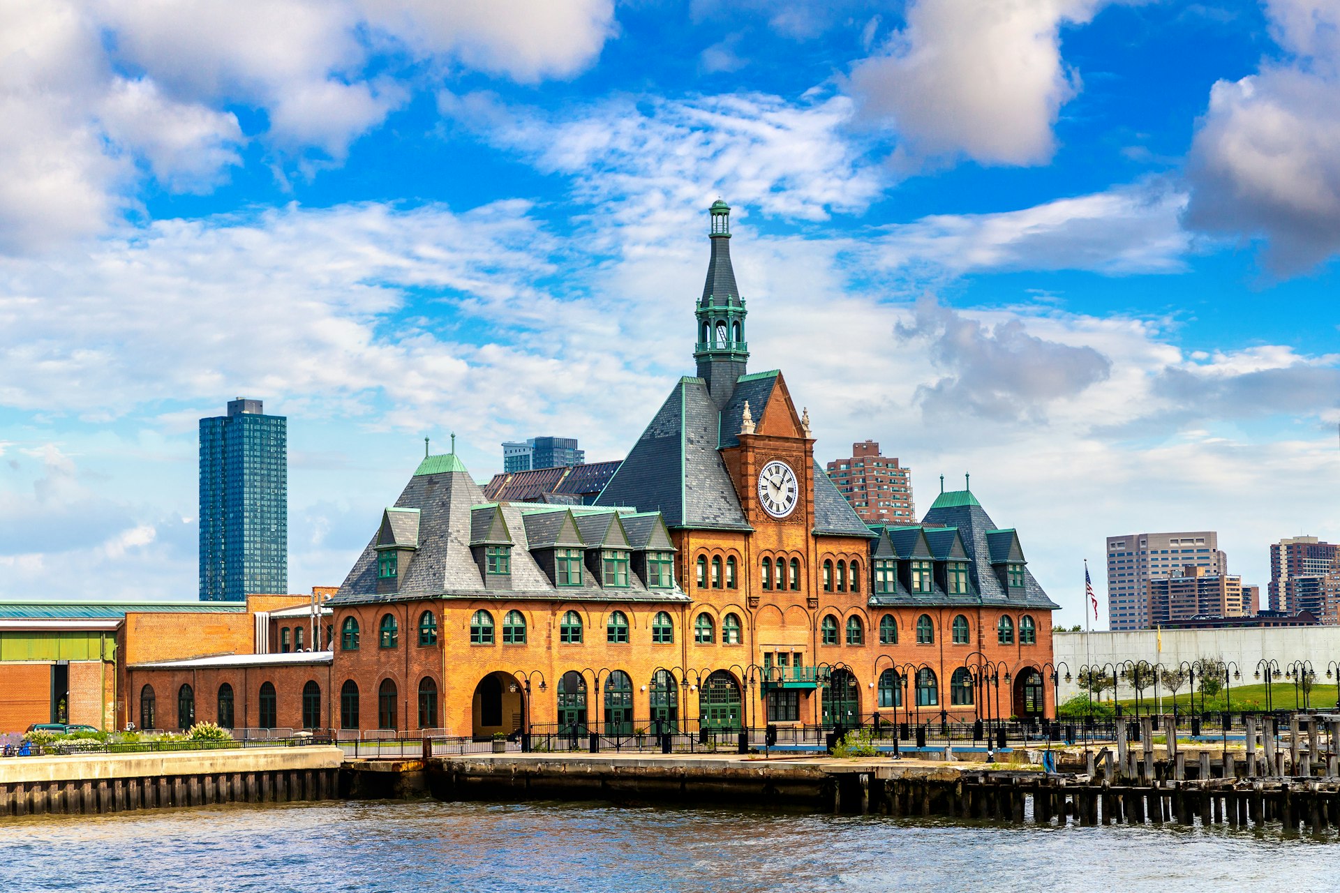The picture-perfect Central Railroad of New Jersey Terminal in Liberty State Park, Jersey City