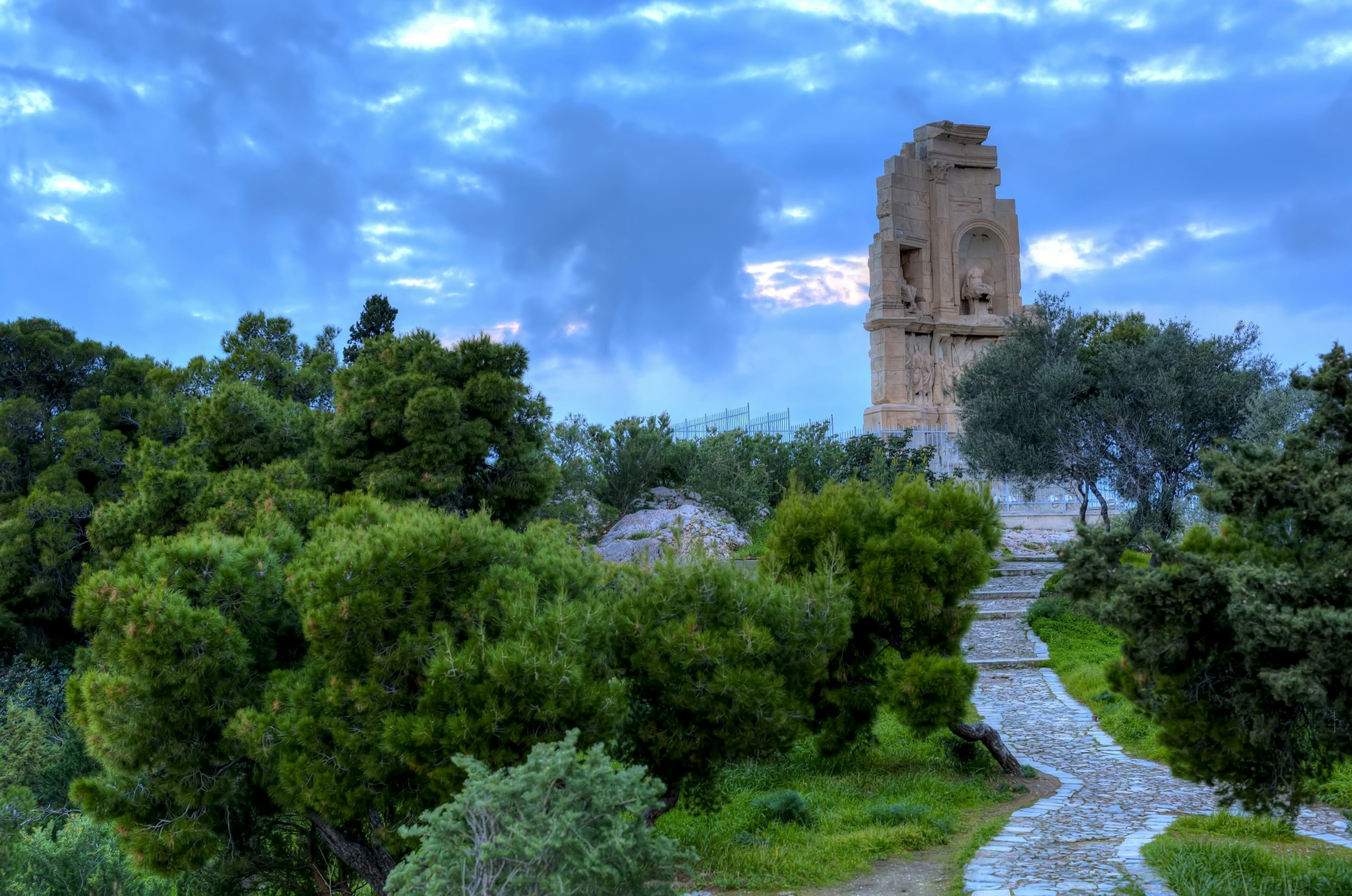 Monument,Of,Filopappou,(or,Philopappou),In,Athens,Greece