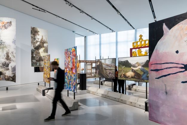 Visitor browses art in the National Museum Of Norway.jpg