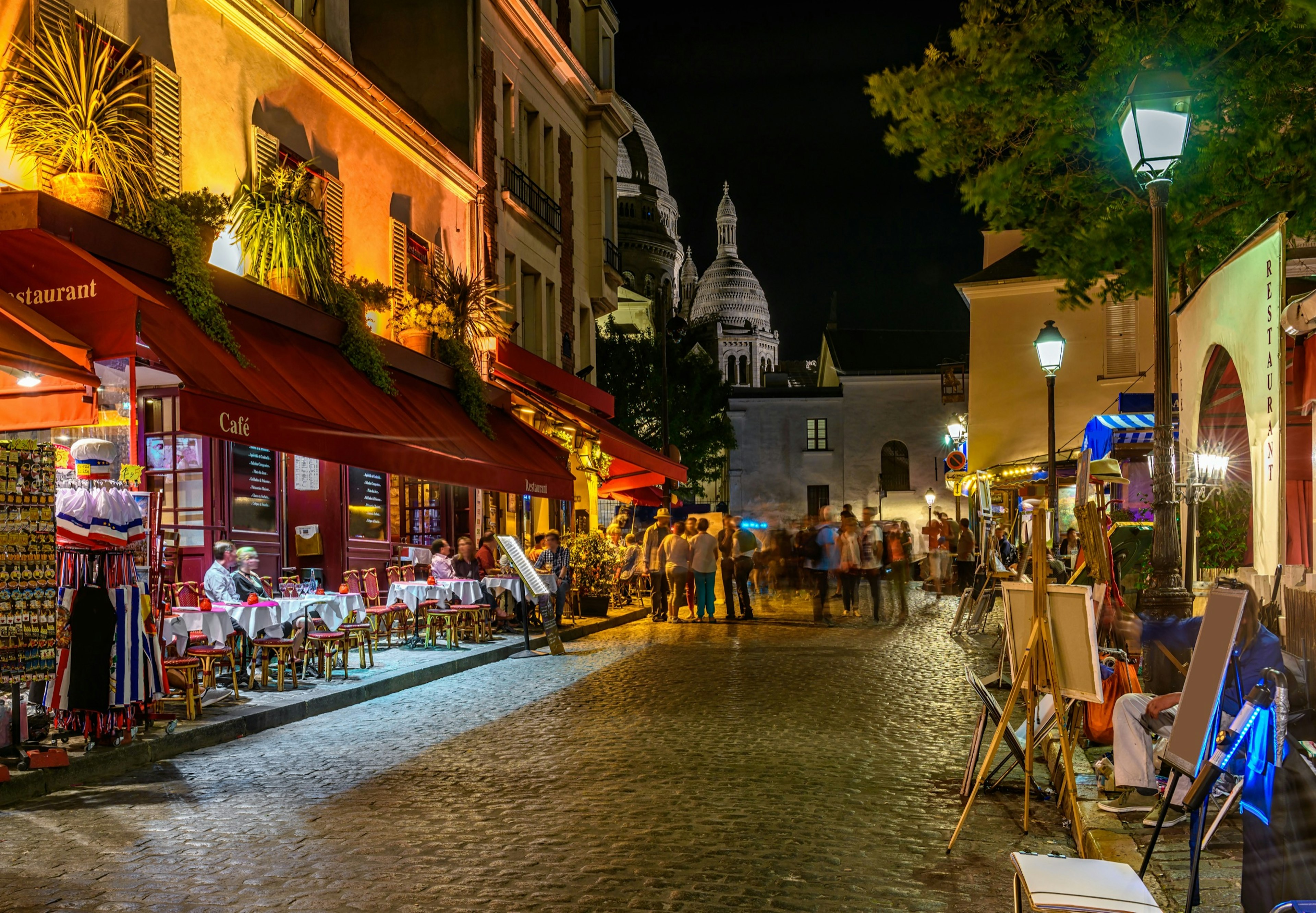 Typical,Night,View,Of,Cozy,Street,With,Tables,Of,Cafe