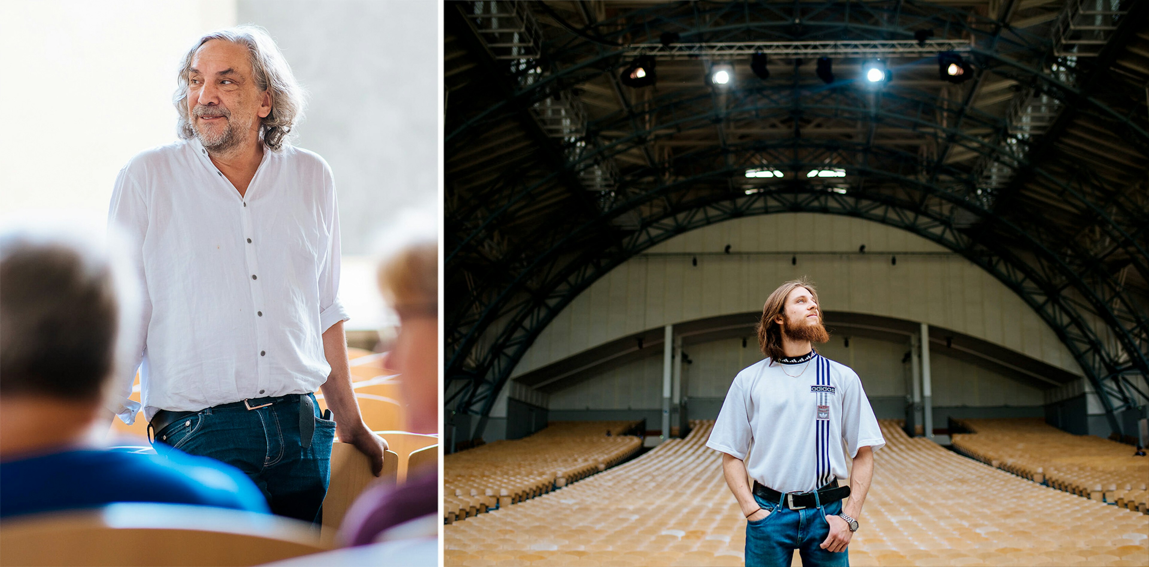 LEFT: Oberammergau's 2022 Passion Play director, Christian Stückl; RIGHT: Cengiz Görür is the first Muslim to star in a major role, playing Judas