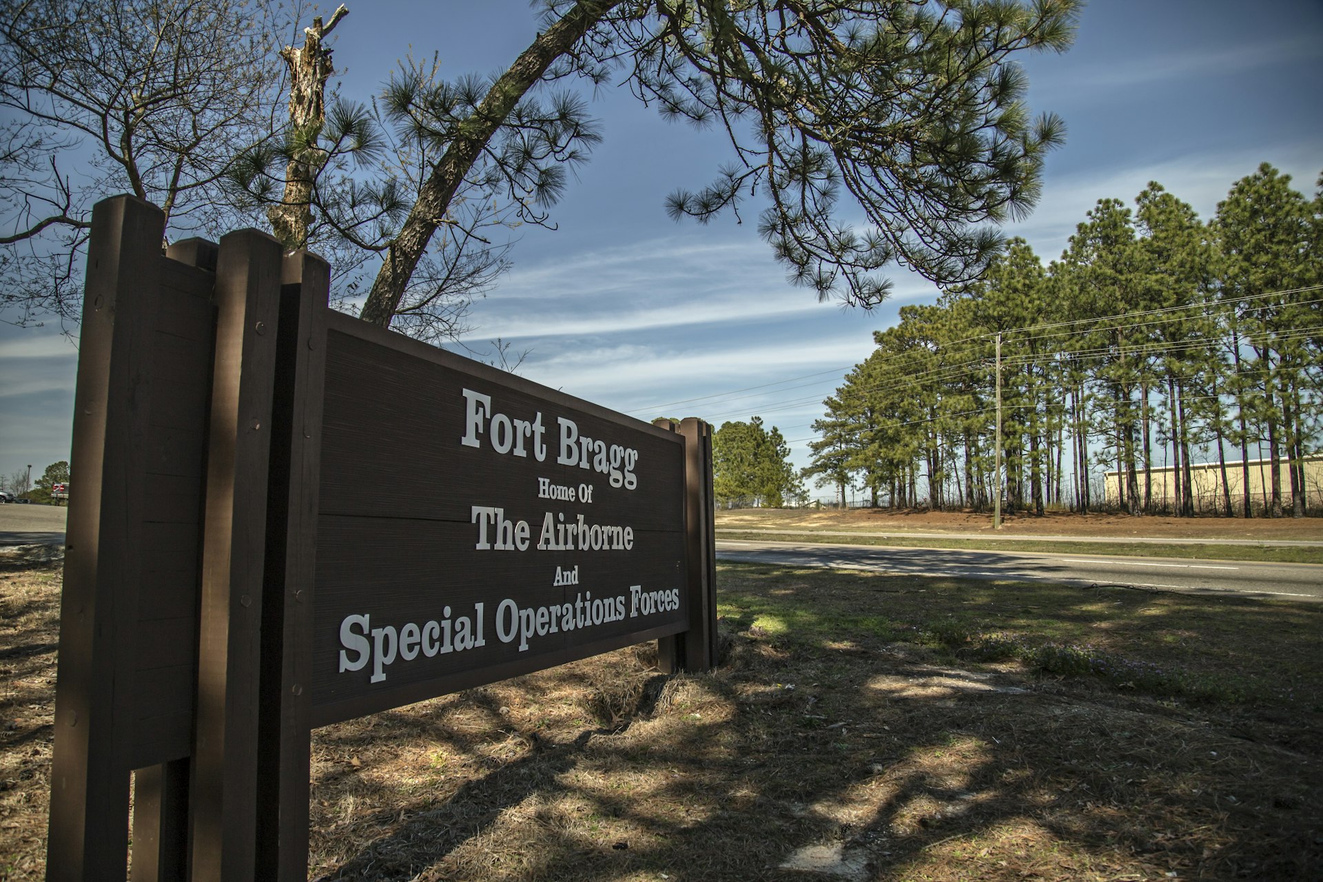 Fort Bragg Entrance Sign
