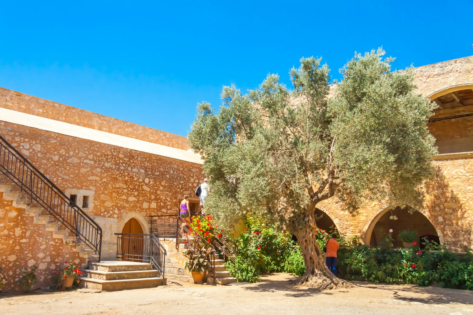 Inner garden of the Arkadi Monastery, Crete