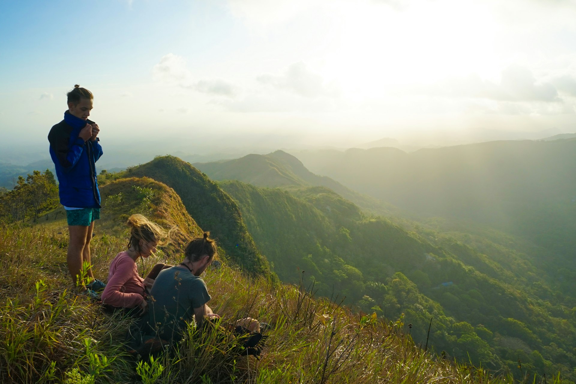 Hikers on the El Valle de Anton Crater Walk