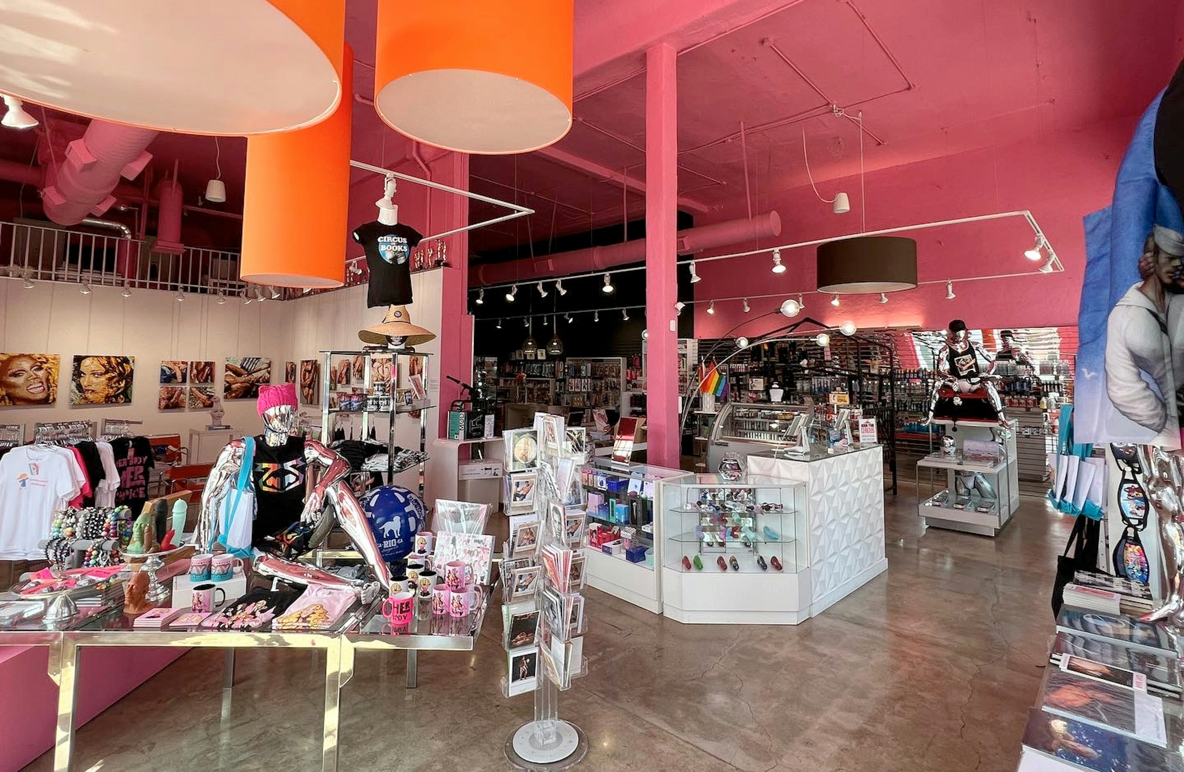 Interior of Circus of Books in Los Angeles, USA