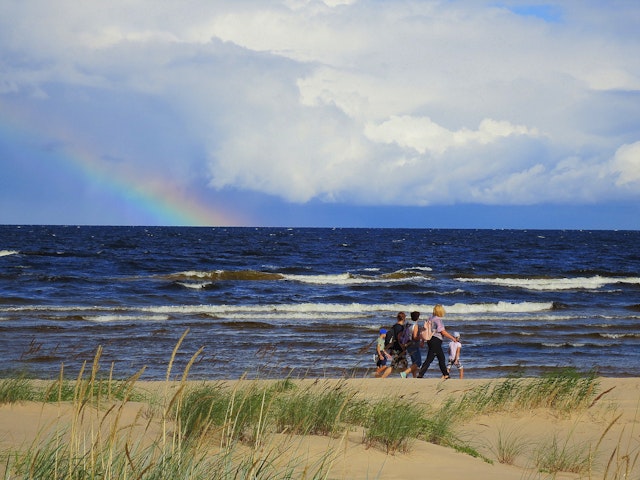 Hiking the coast on The Baltic Trails