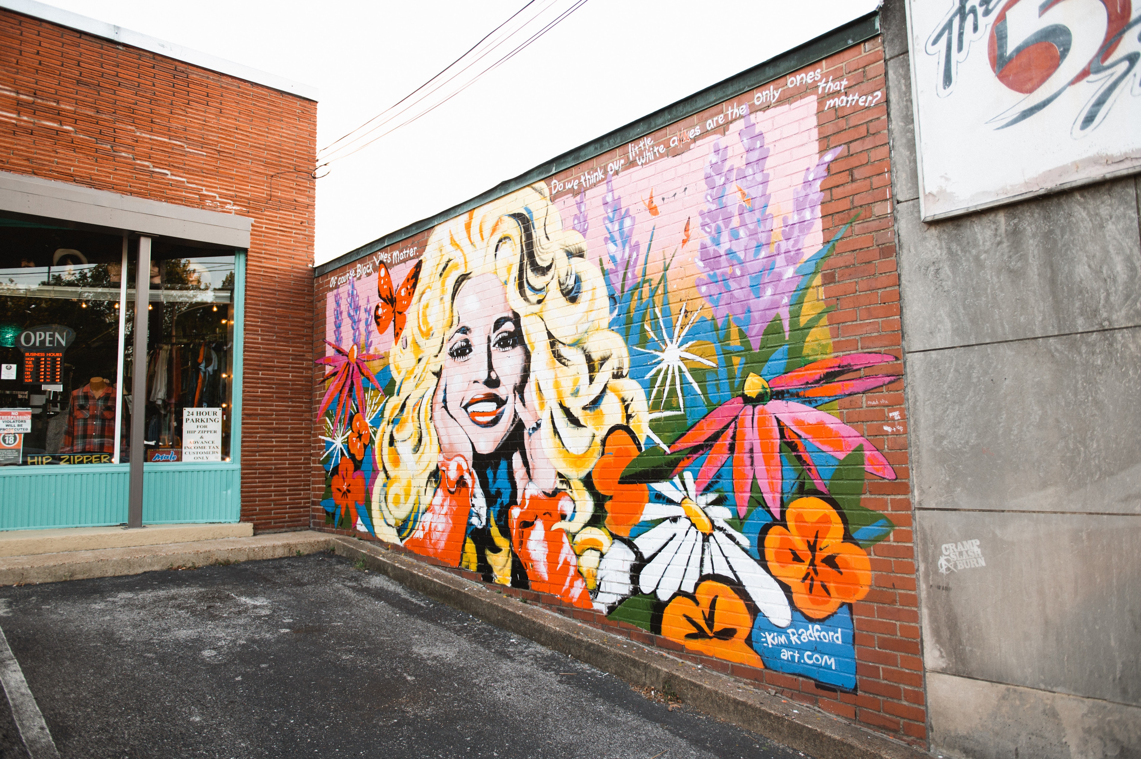 Dolly Parton mural honors the singer's Black Lives Matter support in Nashville, Tennessee