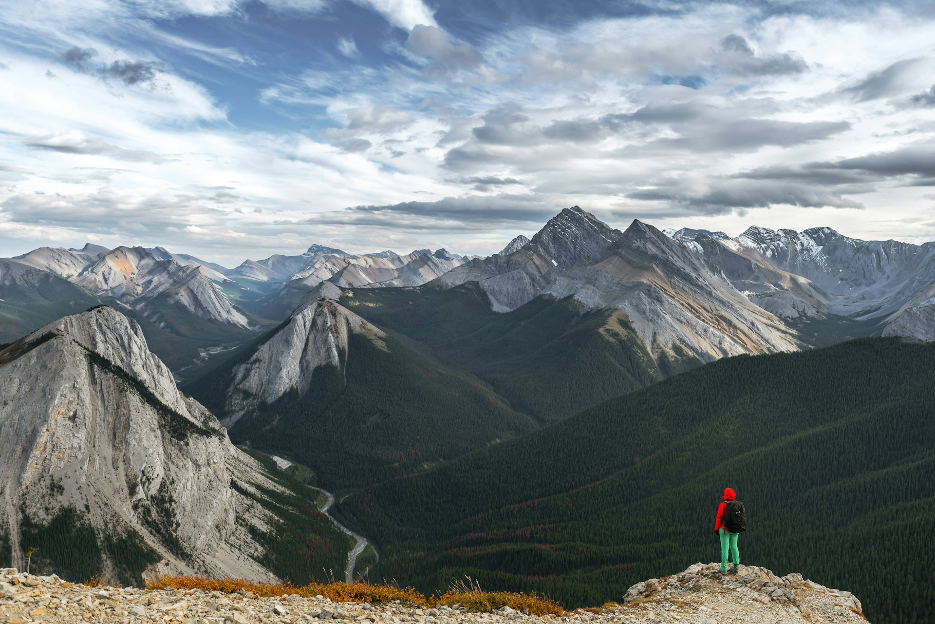 Alberta's Rocky Mountains from the Sulphur Skyline Trail, Jasper National Park