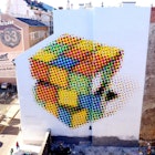 Rubik mural in Budapest