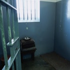 Nelson Mandela's old prison cell.
