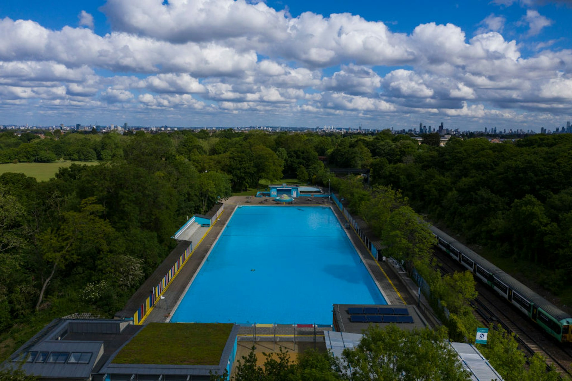 A general view of Tooting Bec Lido 