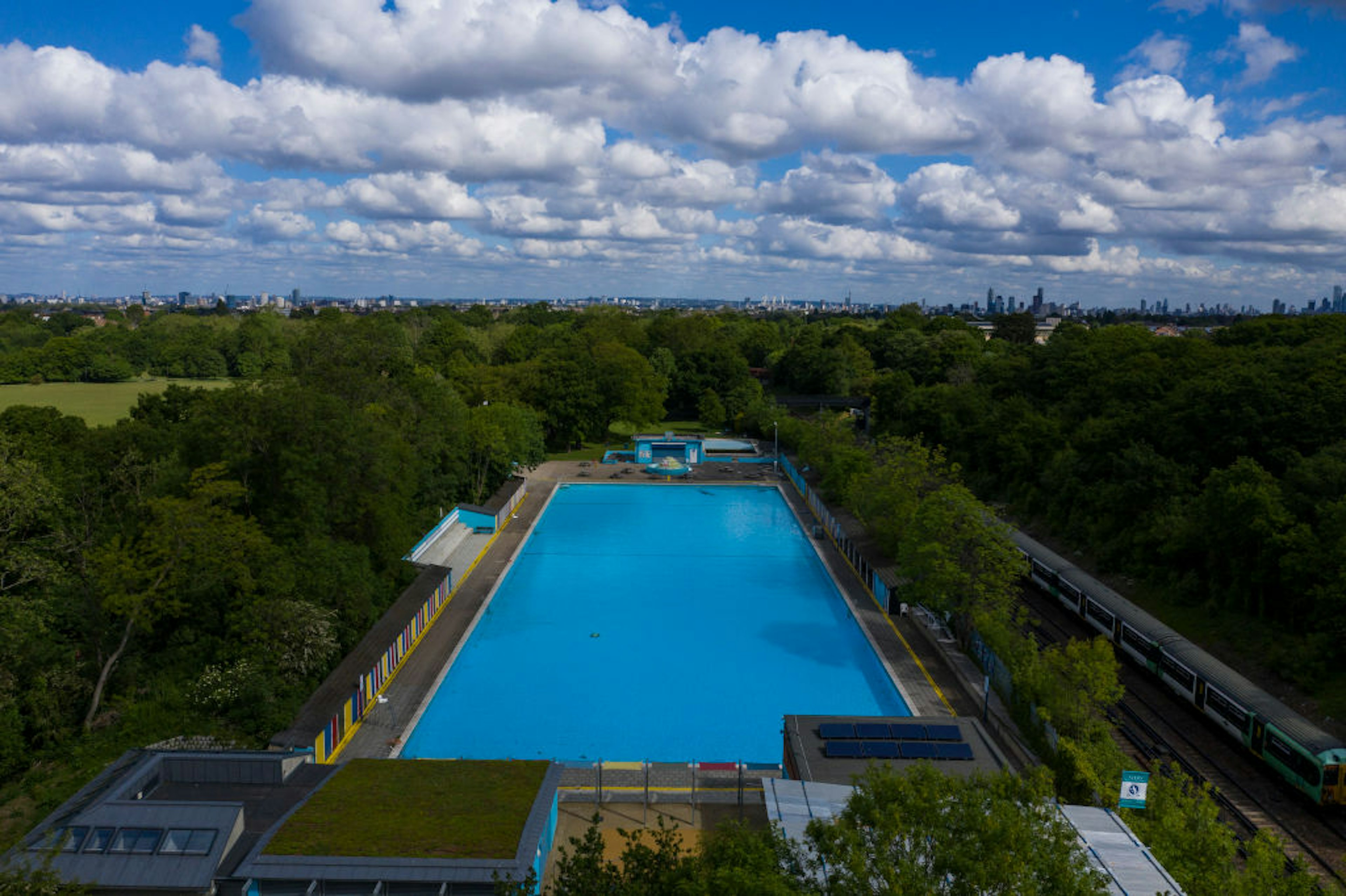 A general view of Tooting Bec Lido