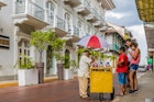 Panama City Panama. March 2018. An ice cream seller in Panama City in Panama.; Shutterstock ID 1174033642; your: Claire Naylor; gl: 65050; netsuite: Online editorial; full: Panama City budget