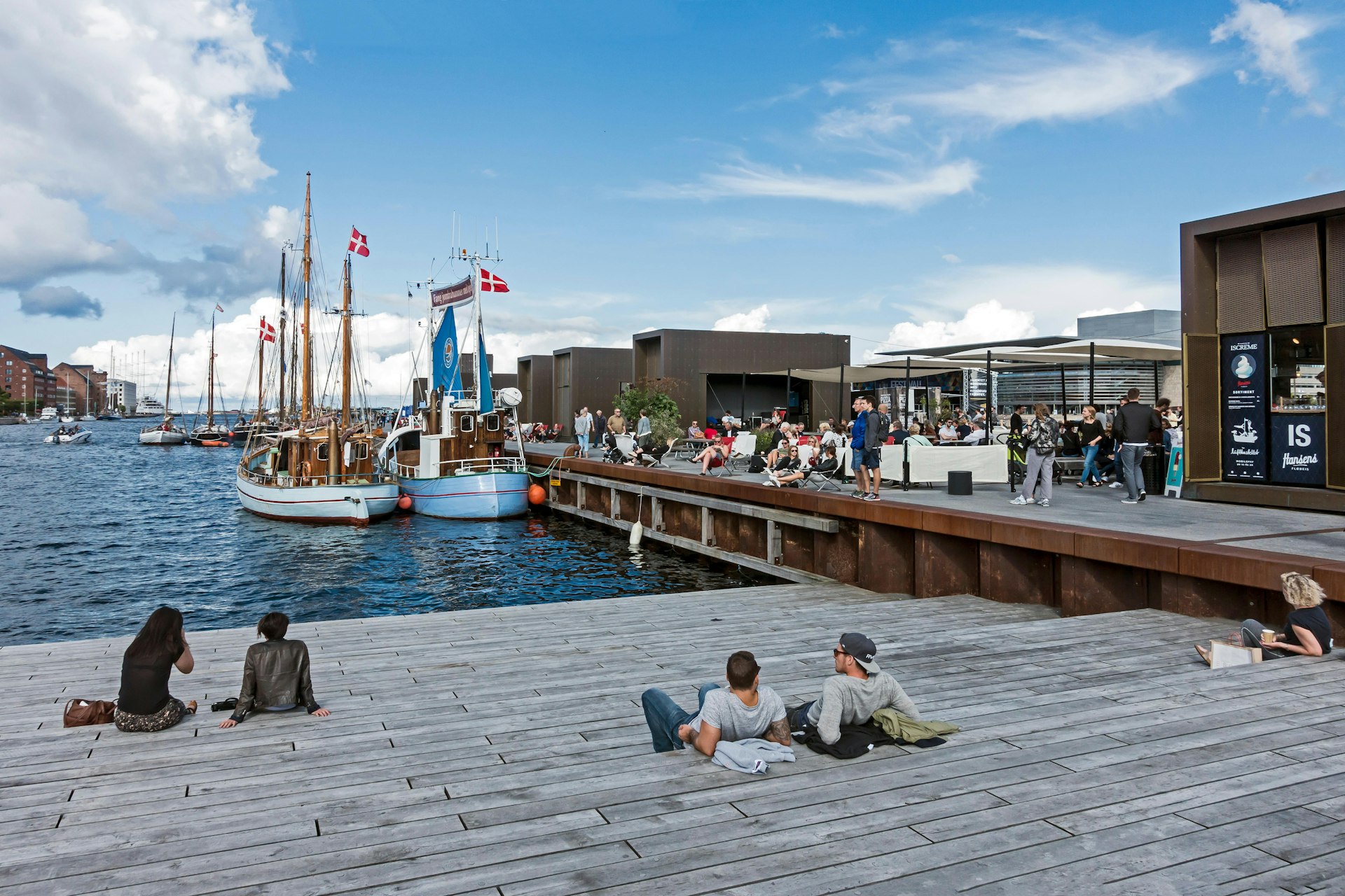 Visitors enjoying Ofelia Plads during Kulturhavn (Culture Harbour) Festival, Copenhagen