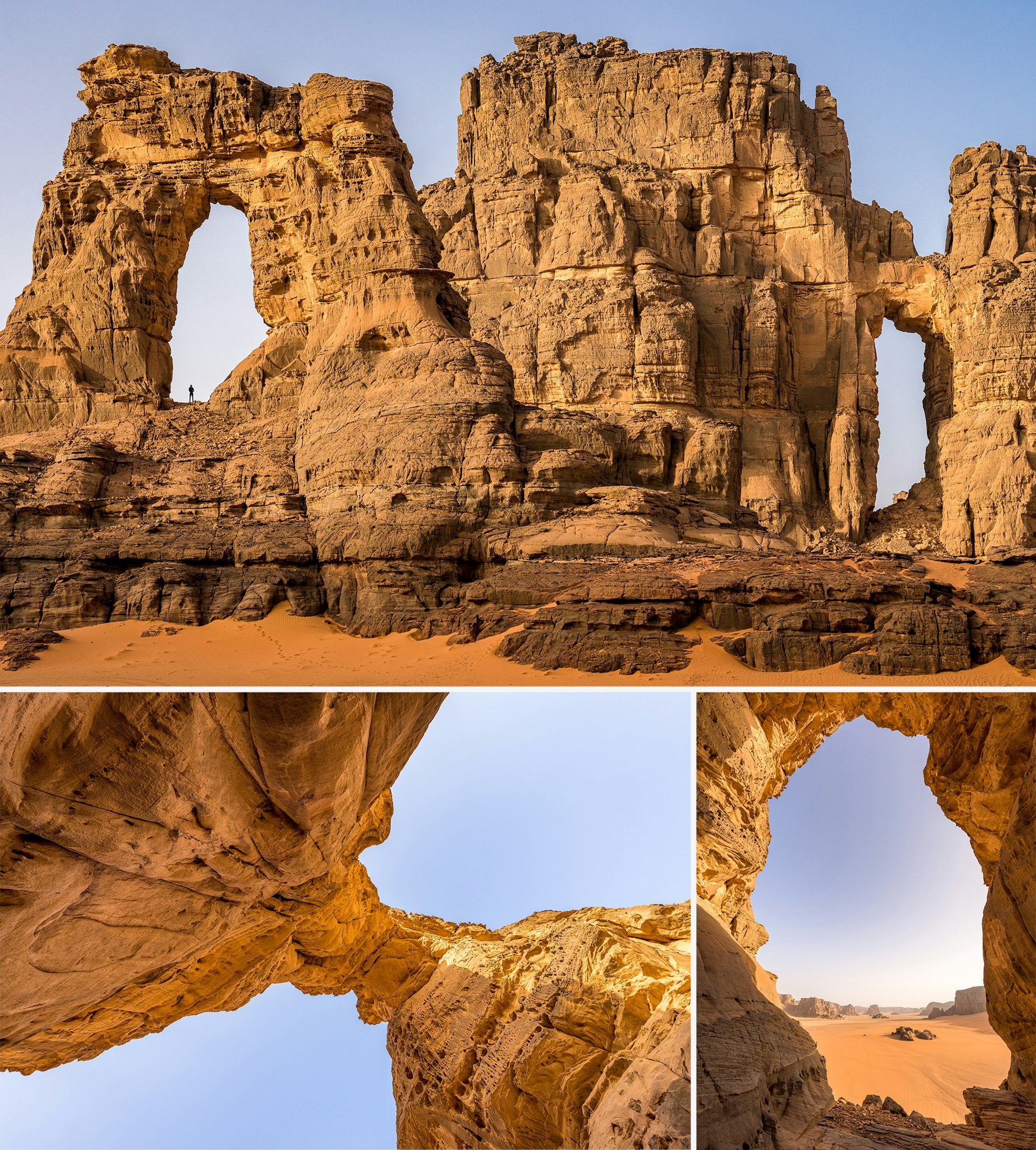 The Cathedral rock formation in Tassili National Park