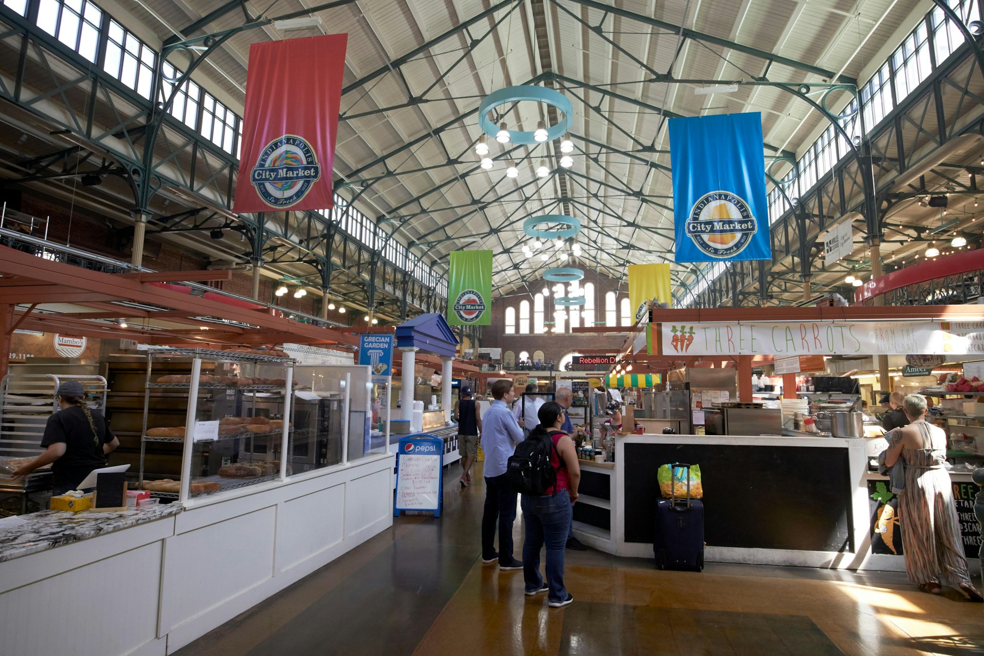 The interior of the Indianapolis City Market 