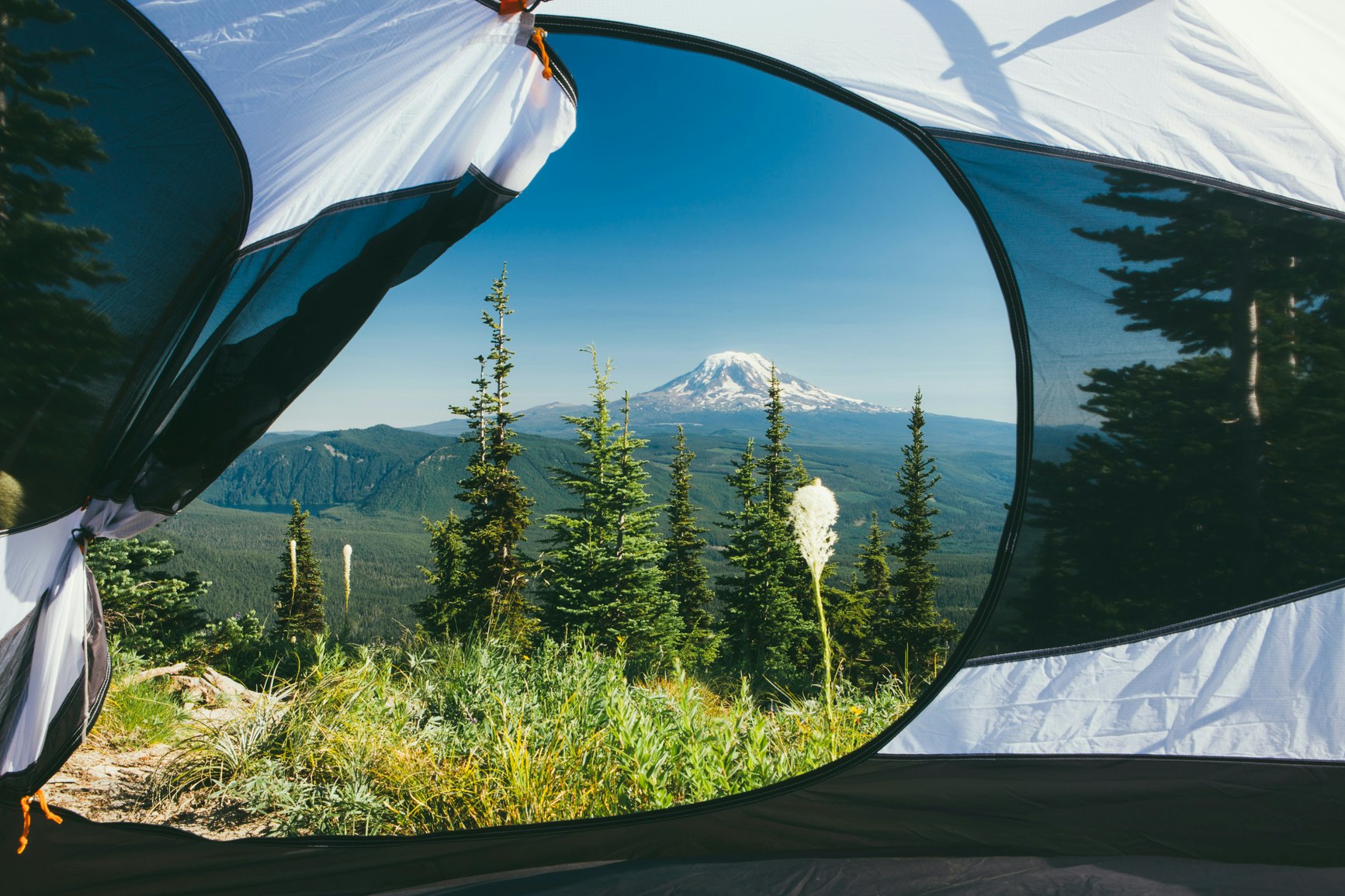 Camping in the Goat Rocks Wilderness, Washington State