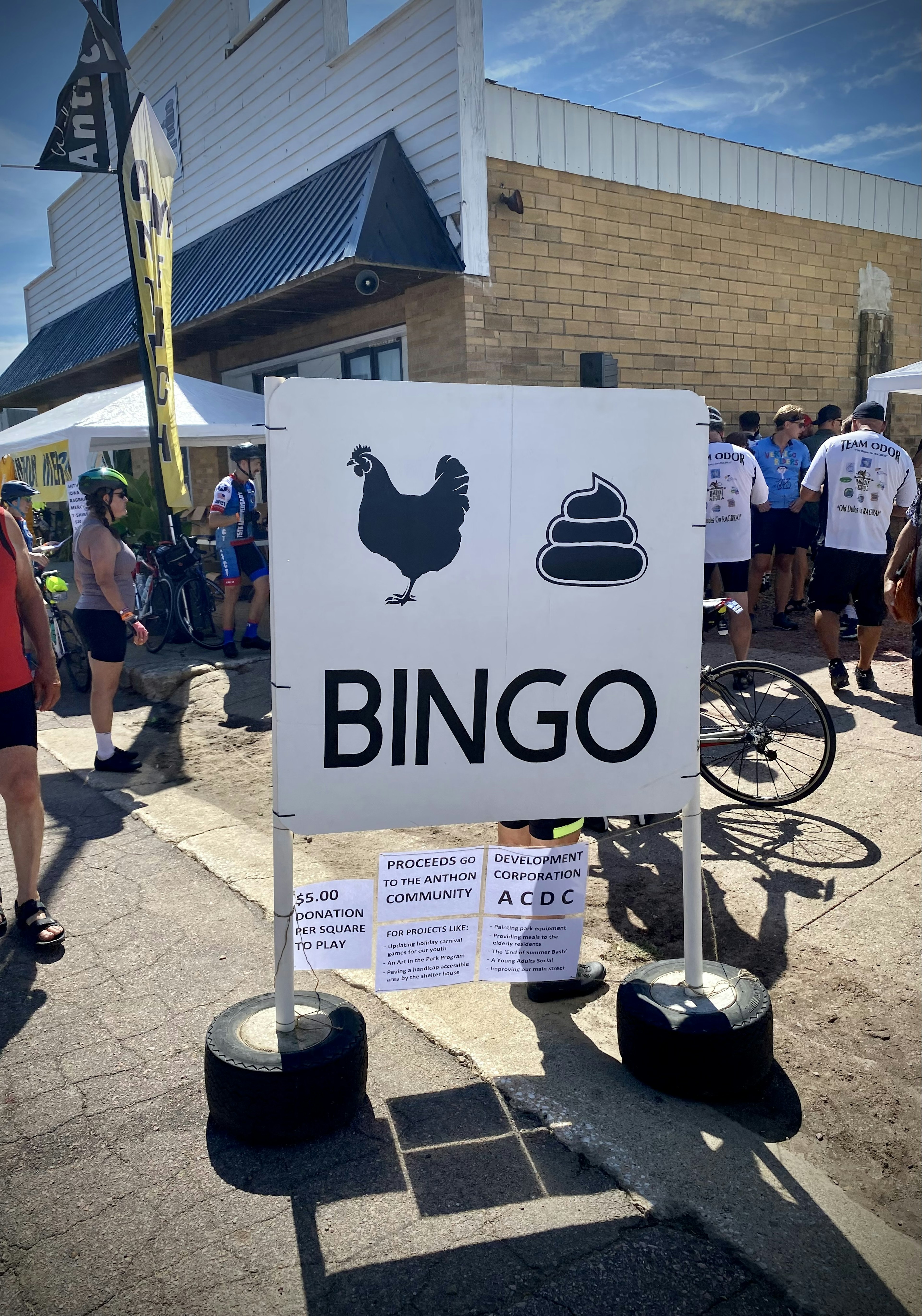 Chicken poop bingo