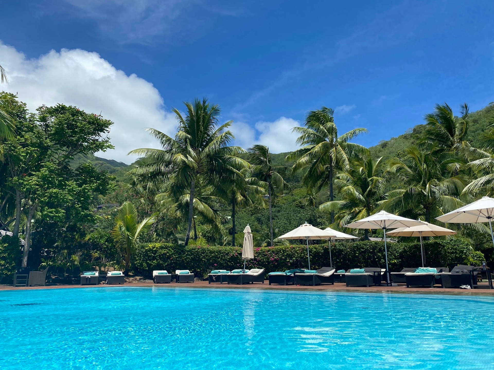 The pool at Sofitel Kia Ora Mo’orea