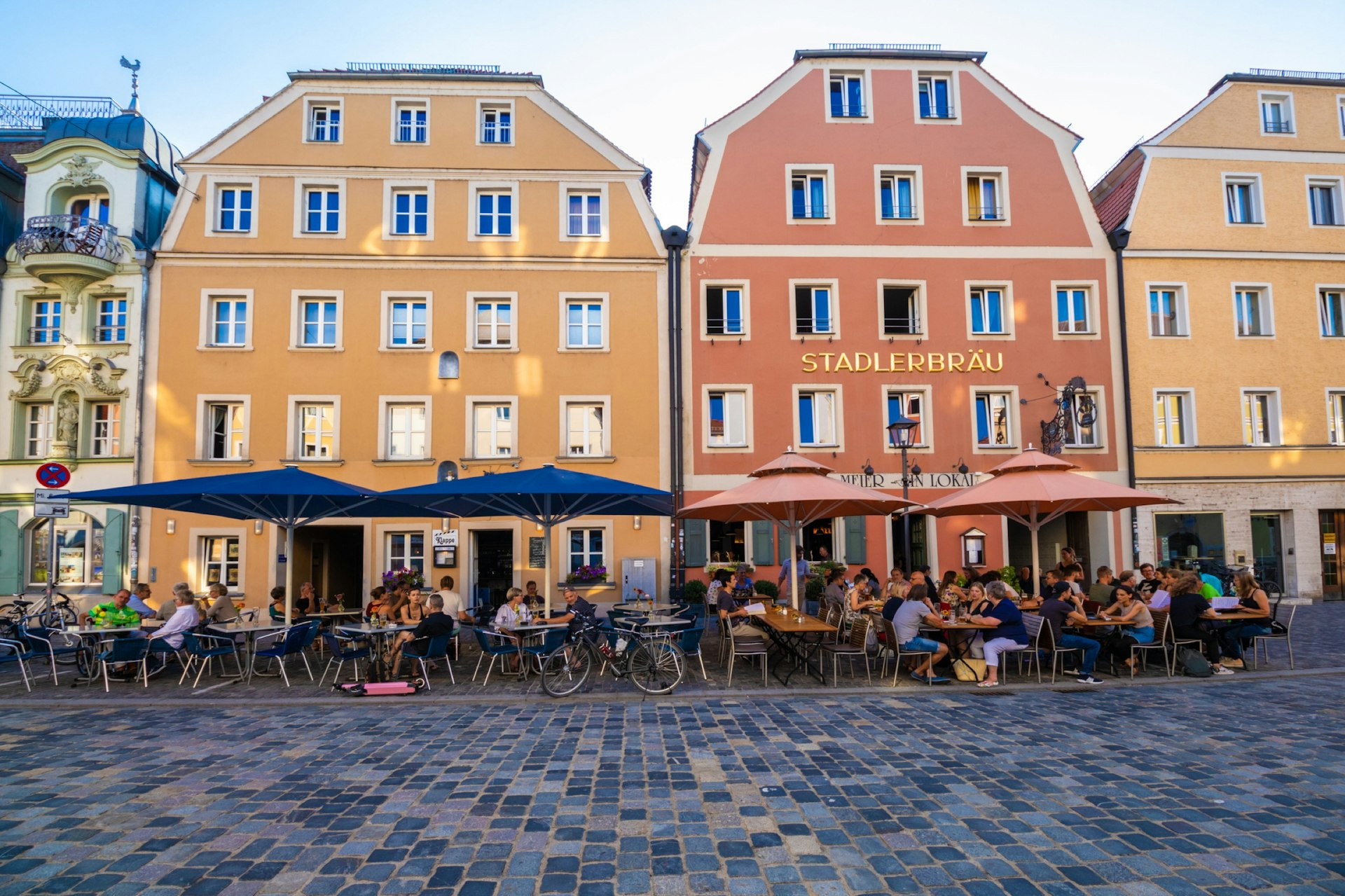 Street Cafe in Regensburg, Germany.