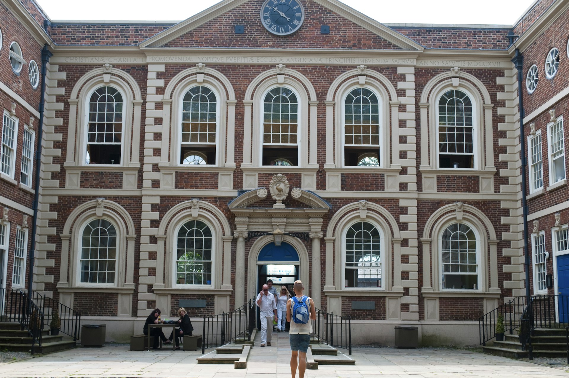 The frontage of the Bluecoat Chambers Arts Centre, Liverpool