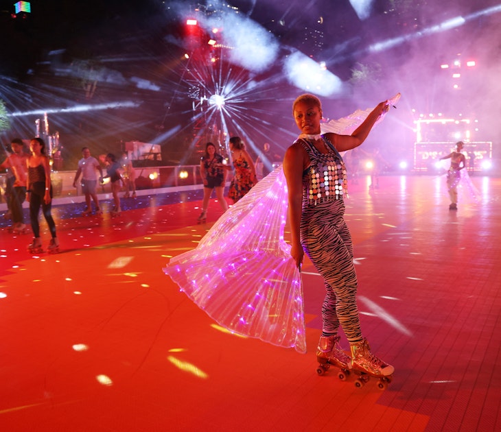 NEW YORK, NEW YORK - JUNE 24: Guests attend The DiscOasis Pride Party Hosted by Andy Cohen at Wollman Rink Central Park on June 24, 2022 in New York City. (Photo by Taylor Hill/Getty Images for The DiscOasis)