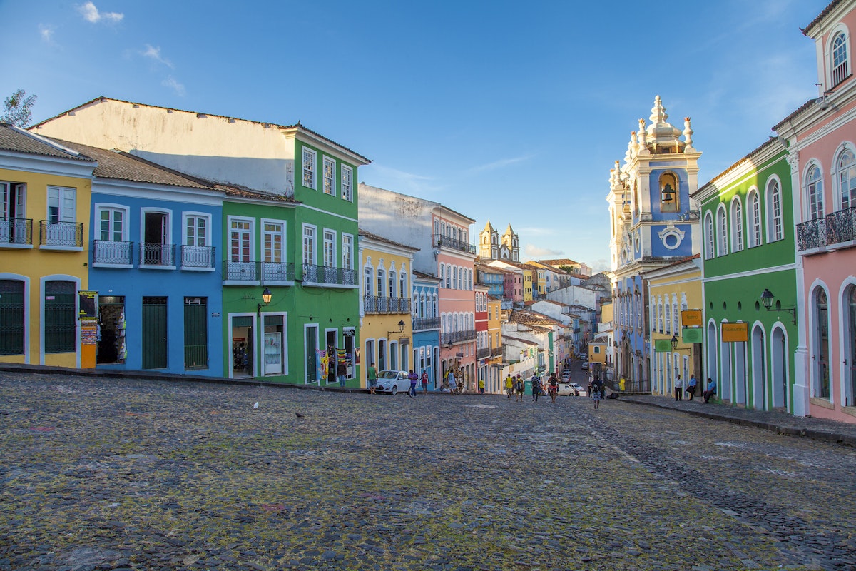 Historical part of the city Pelourinho, Salvador the capitol of State of Bahia. 
