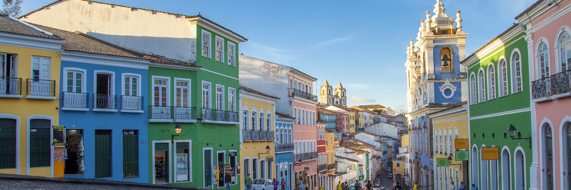Historical part of the city Pelourinho, Salvador the capitol of State of Bahia. 
