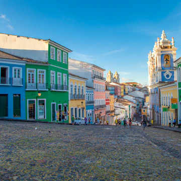 Historical part of the city Pelourinho, Salvador the capitol of State of Bahia.