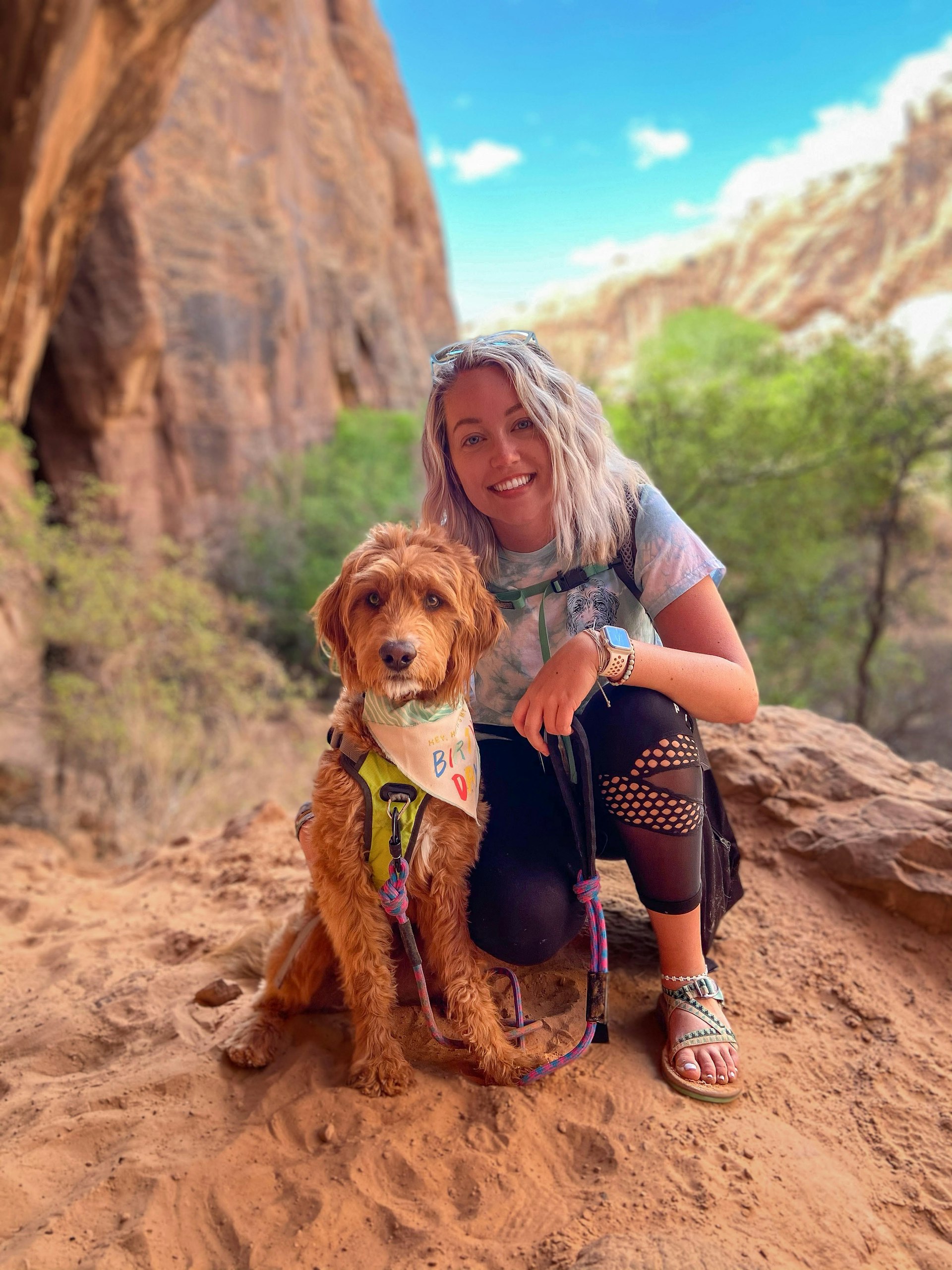 Kenzie with her dog Kopa