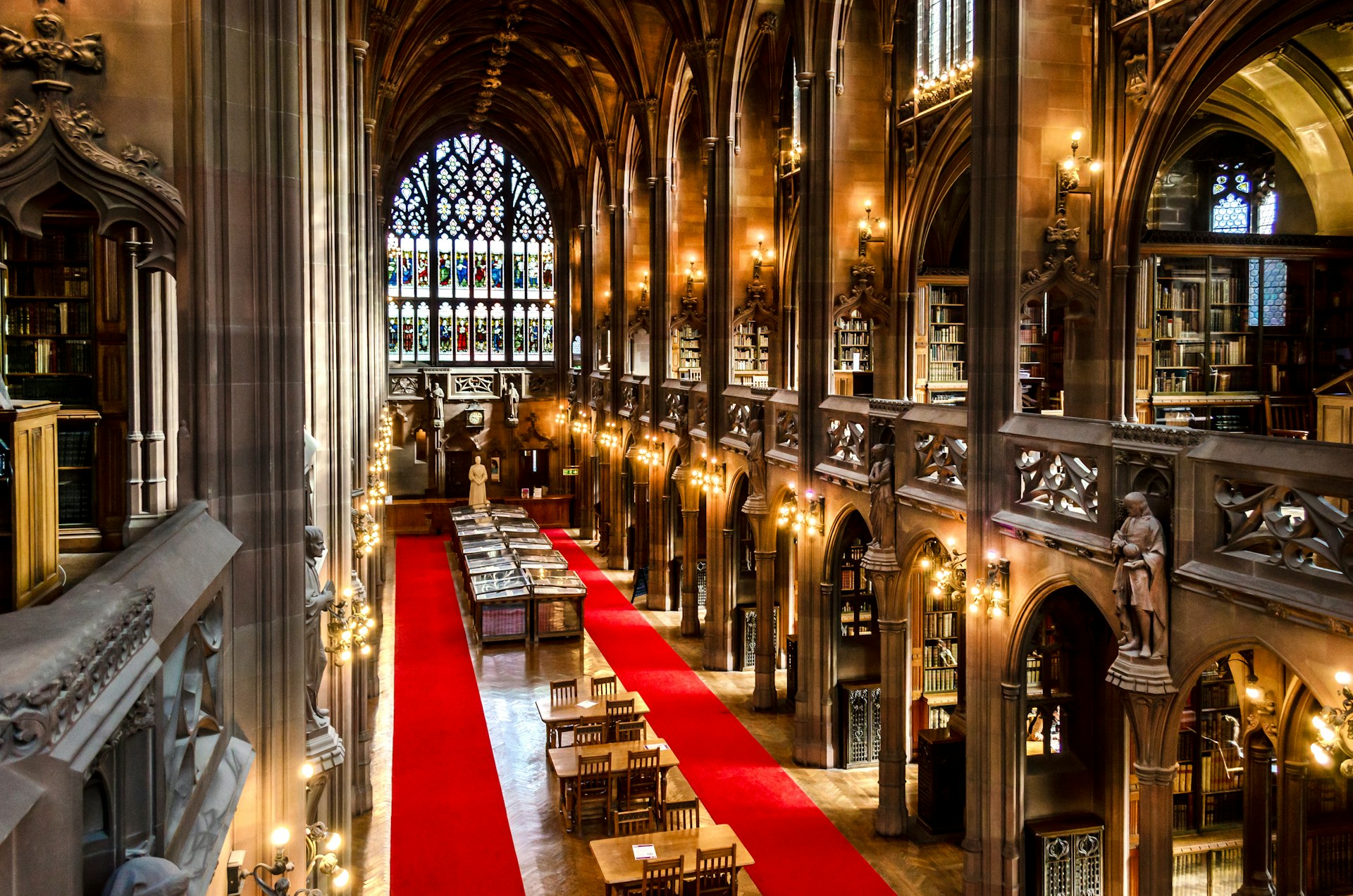 The John Rylands Library in Manchester, England