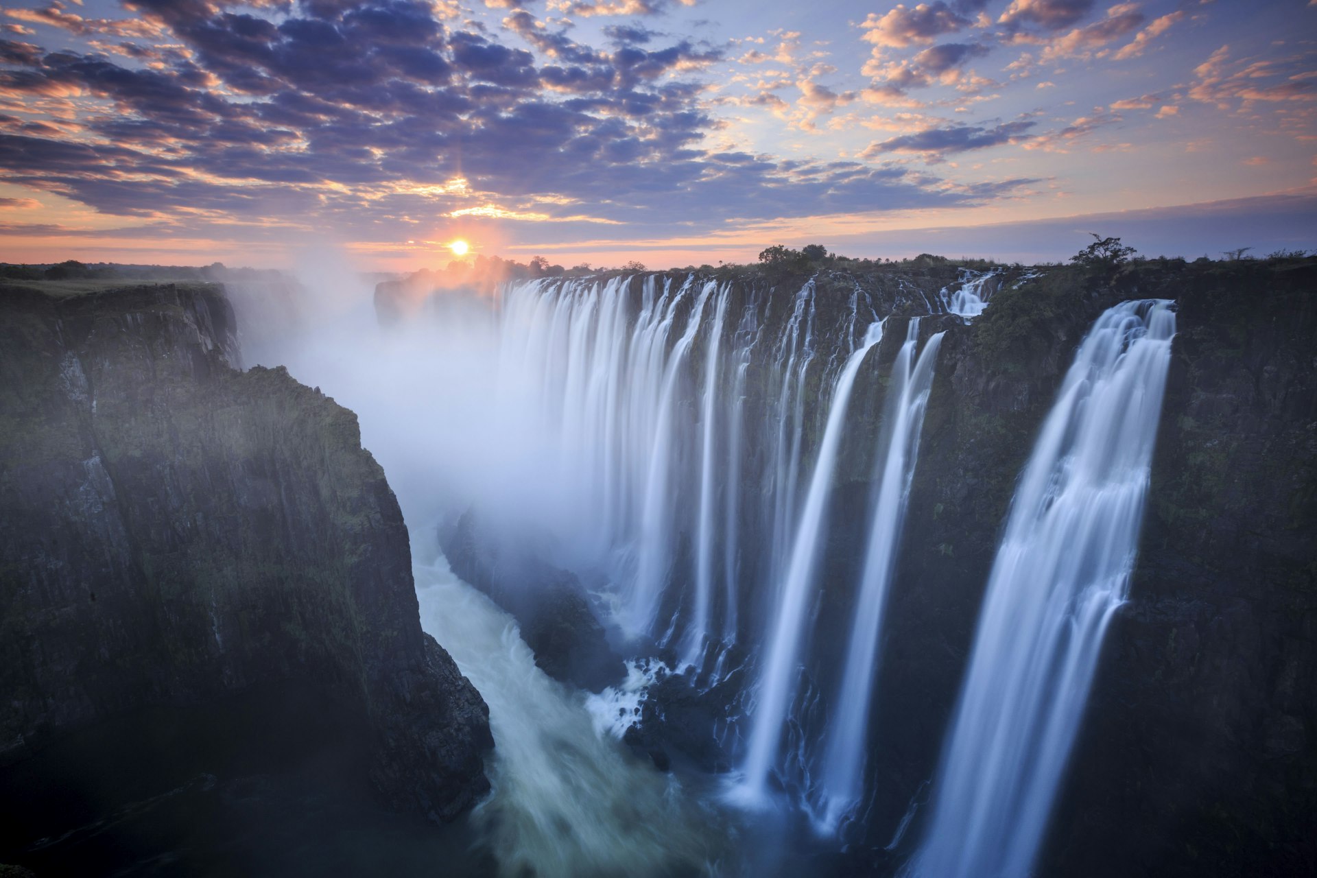 500px Photo ID: 159420727 - Victoria Falls at sunset, Zambia